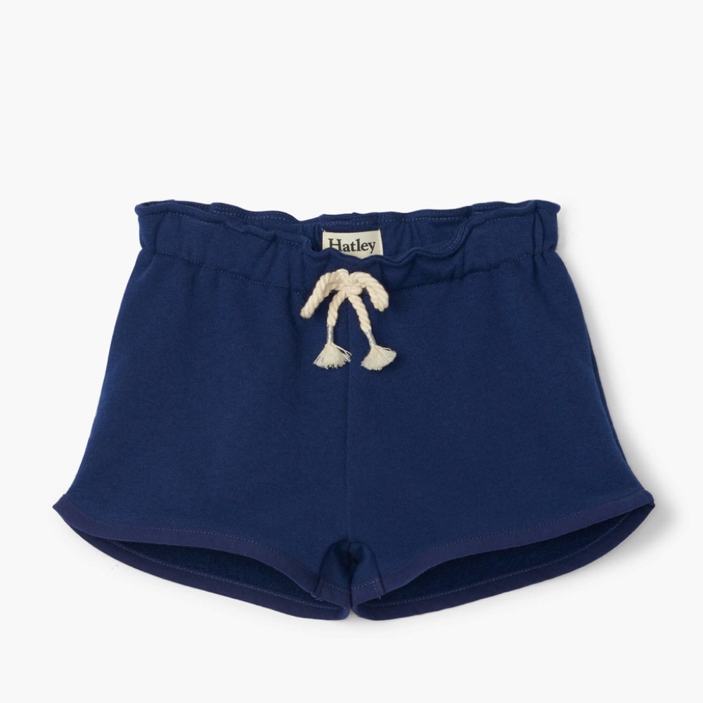 NWT 4T Girls Navy Paper Bag Shorts